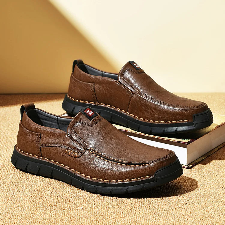 Men’s Leather-Look Loafers