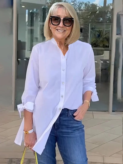 Women’s Elvara Swing Long Cotton Shirt Jacket