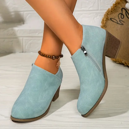 Women's Solid Colour Trendy Boots
