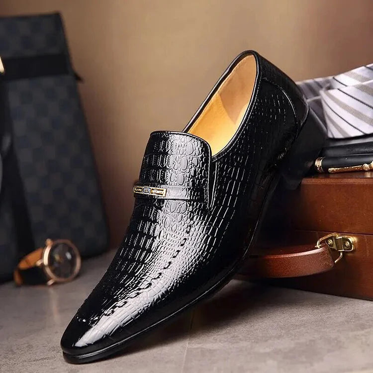 Men's Italian Leather-Look Shoes