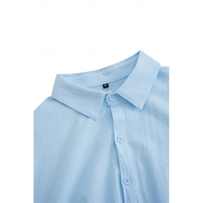 Men's Relaxed Long Sleeve Button Shirt