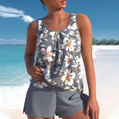 Women’s Printed Two-Piece Tankini Swimsuit