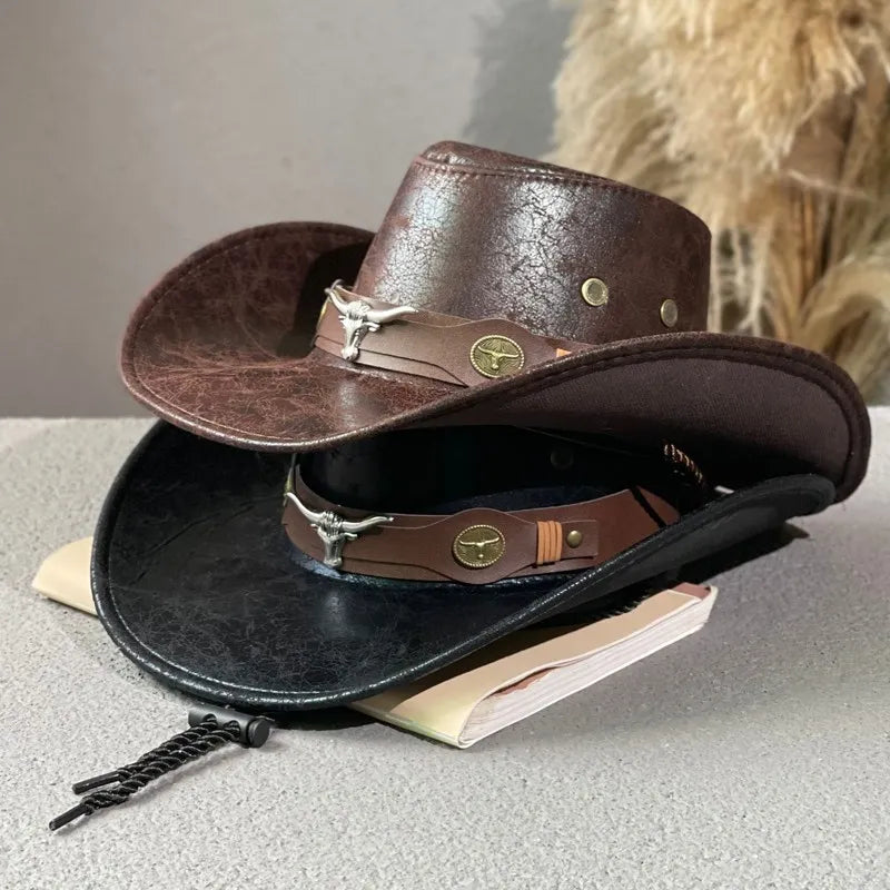Men’s Western-Style Studded Cowboy Hat