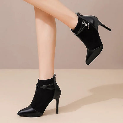 Women’s Pointed-Toe High-Heel Ankle Boots