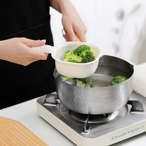 Dual-Layer Draining Bowl with Handle
