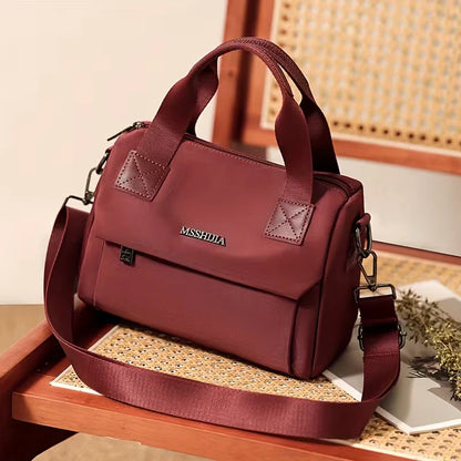 Women’s Large Capacity Multi Compartment Nylon Crossbody Bag