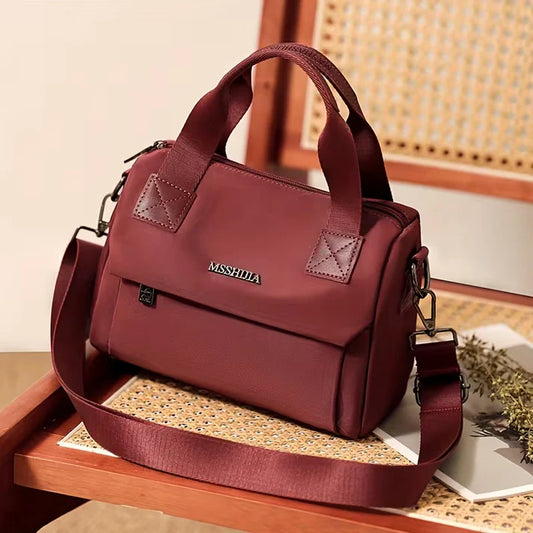 Women’s Large Capacity Multi Compartment Nylon Crossbody Bag