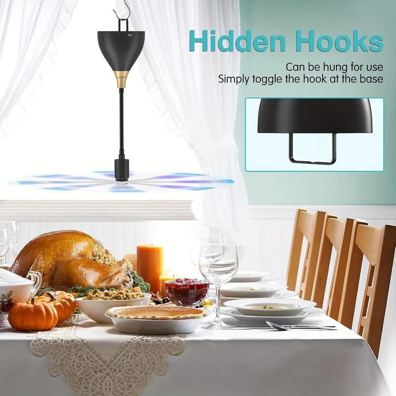Portable Tabletop Fly Deterrent Fan Set