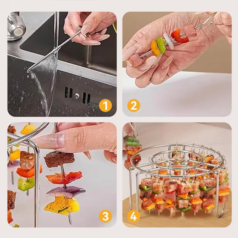 Stainless Steel Vertical Skewer Rack