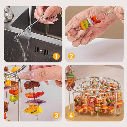 Stainless Steel Vertical Skewer Rack