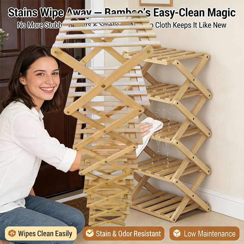 The 9-Tier Bamboo Storage Rack