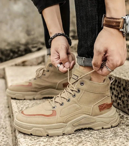 Men's Waterproof Leather-Look Boots