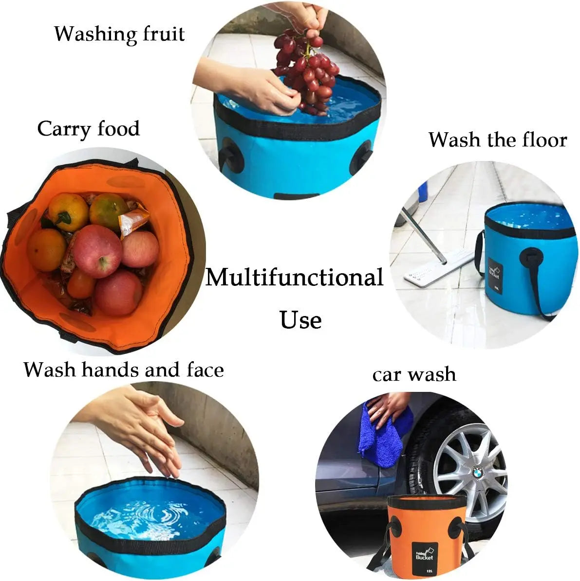 Foldable 20L Outdoor Water Bucket