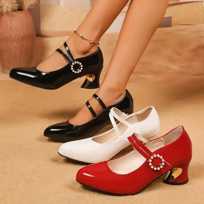 Women’s Comfort Strap Heeled Shoes