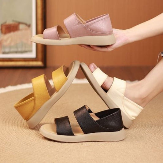 Women's Soft Bottom Stylish Leather-Look Sandals