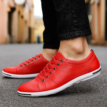 Men’s Leather-Look Everyday Trainers