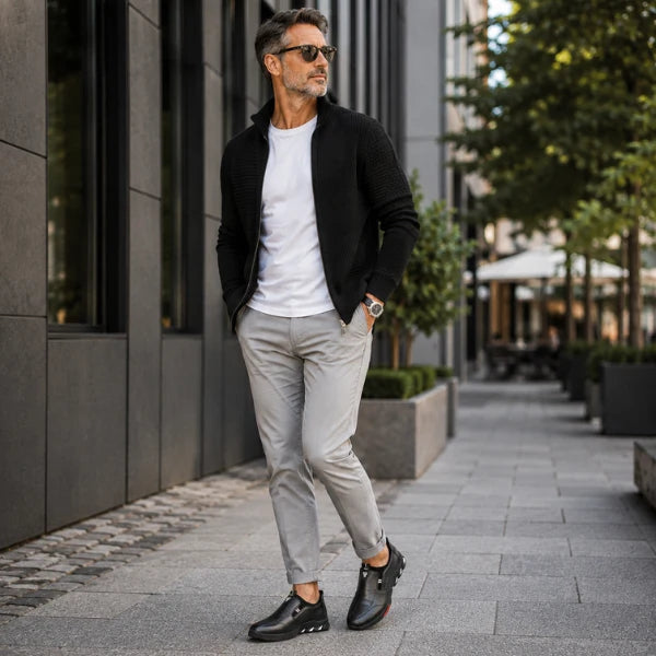 Men's Smart Leather Look Lace Up Shoes