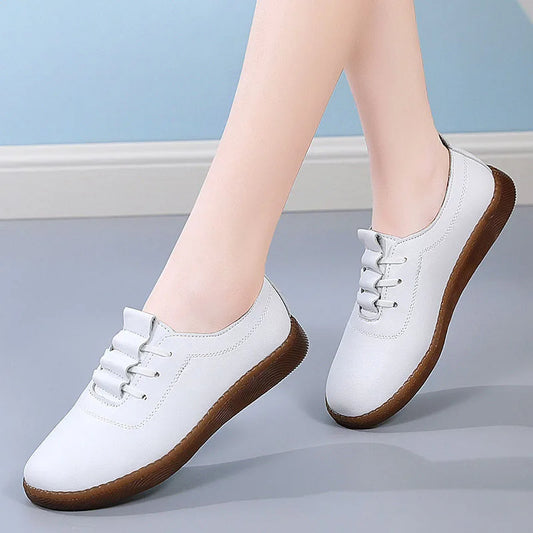 HIGH QUALITY COW LEATHER-LOOK WOMEN'S SHOES