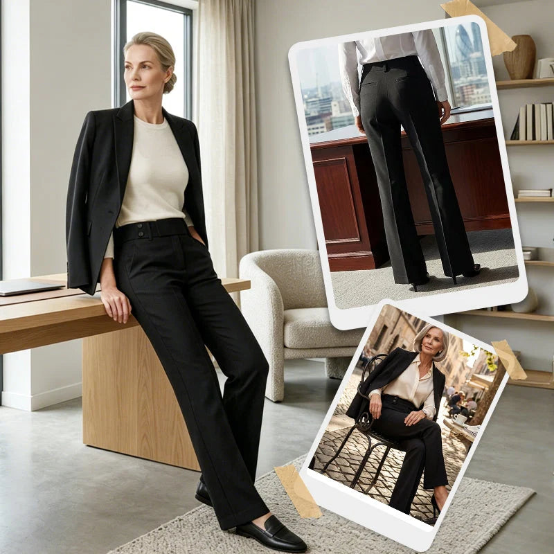 Women's Flared Tailored Trousers