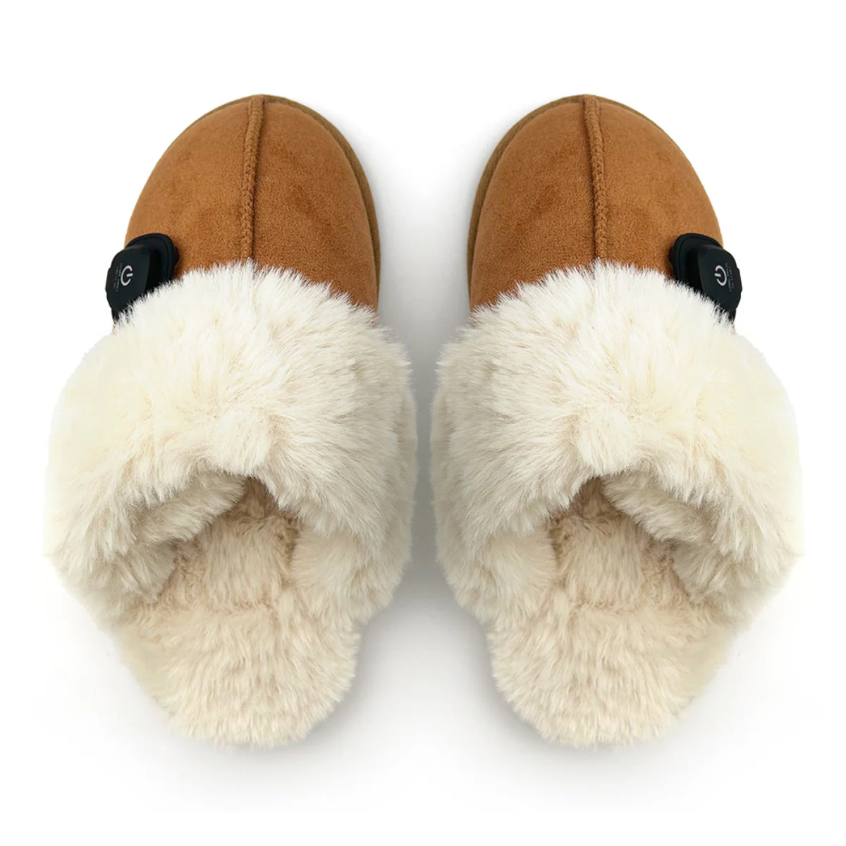 Plush Sheepskin-Lined Non-Slip Indoor–Outdoor Slippers
