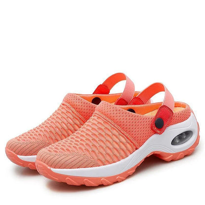 Breathable Mesh Slip On Walking Sandals with Cushion Sole