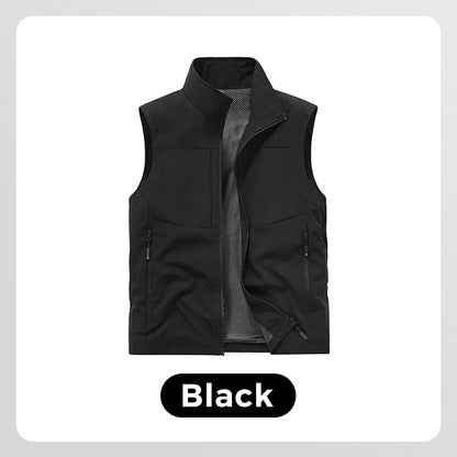 Men’s Waterproof Multi-Pocket Outdoor Utility Vest