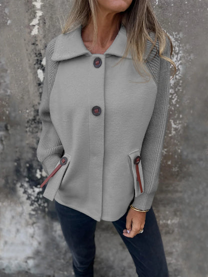 Women’s Soft Draped Lapel Cardigan Jacket