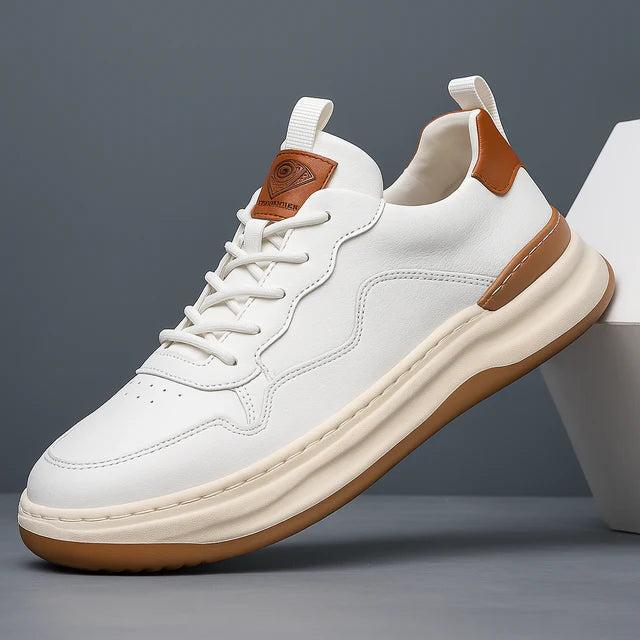 Men's Leather-Look Trainers