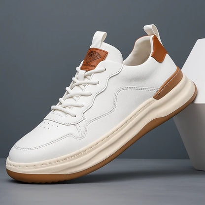 Men's Leather-Look Trainers