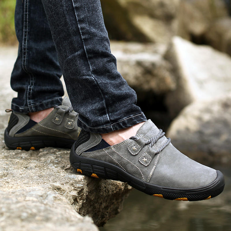 Men’s Wide-Fit Pigskin Leather-Look Soft-Sole Driving Loafers