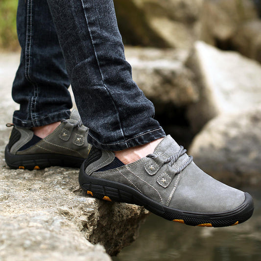 Men’s Wide-Fit Pigskin Leather-Look Soft-Sole Driving Loafers
