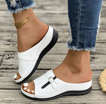 Comfortable open-toe sandals with soft soles for women