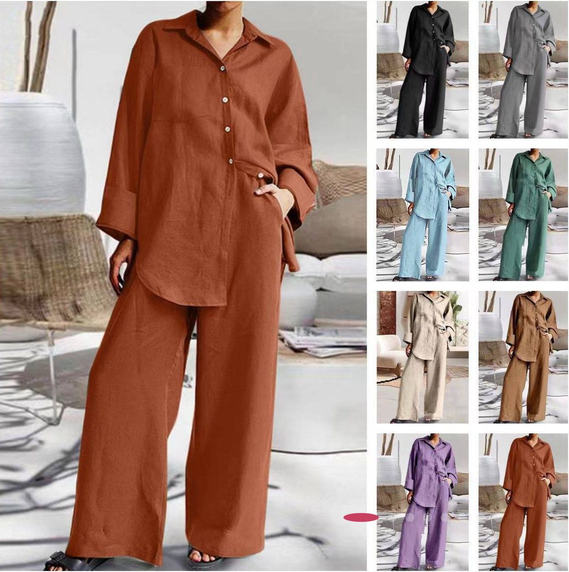 Relaxed Two-Piece Cotton Set