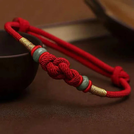 Adjustable Braided Jade Bracelet