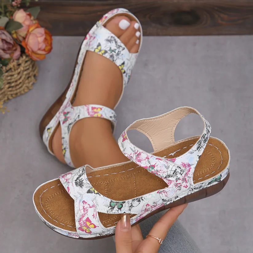 Women's Velcro Comfort Thick Sole Sandals