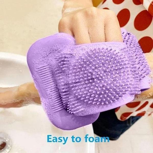 Flexible Silicone Back Scrubber with Handles