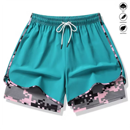 Women’s 2-in-1 Layered Athletic Shorts