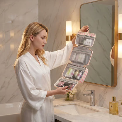 Striped Hanging Toiletry Organiser