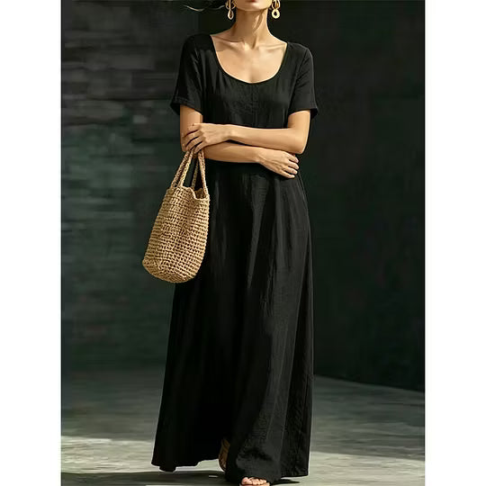 Women's Scoop Neck Maxi Dress