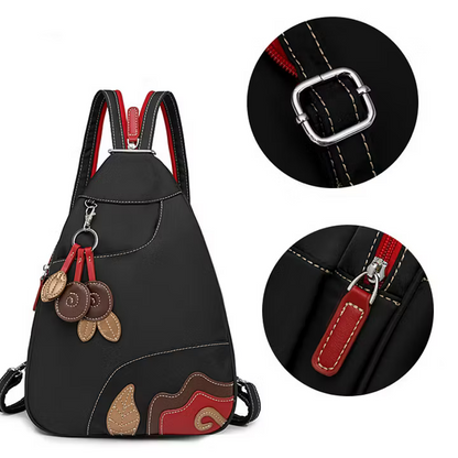 Women’s Floral Appliqué Lightweight Backpack
