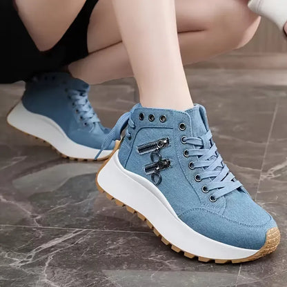 Women’s Arch Support Platform Wedge Trainers