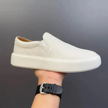Men’s Retro Soft-Leather Slip-On Loafers
