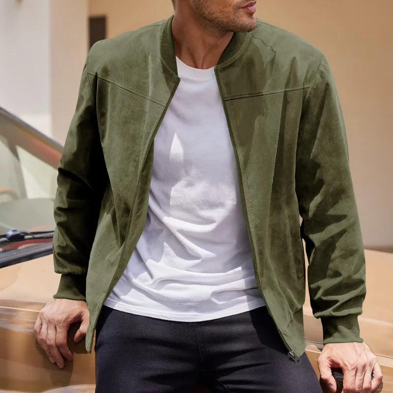 Men’s Vintage Suede Zip Jacket