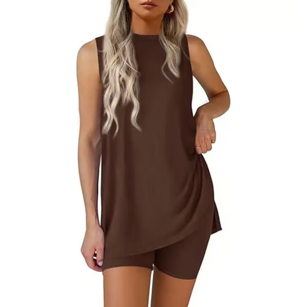 Women's Sleeveless Top & Shorts Set