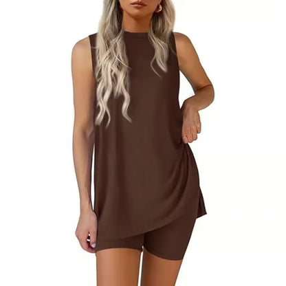 Women's Sleeveless Top & Shorts Set