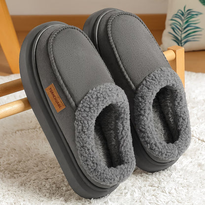 Men's Side Stitch Winter House Shoes