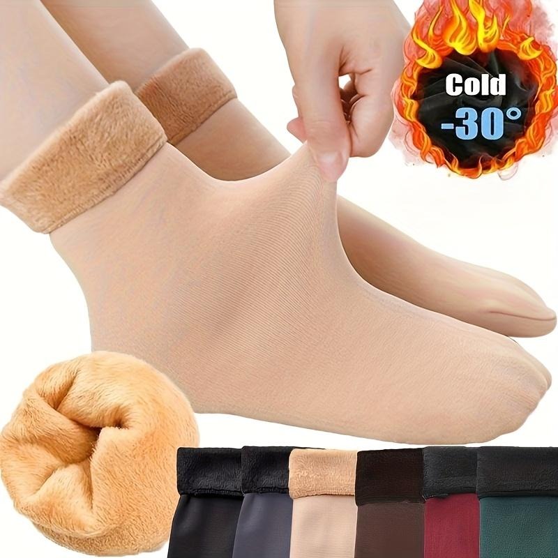 Women’s Fleece Lined Thermal Slipper Socks for Winter Warmth