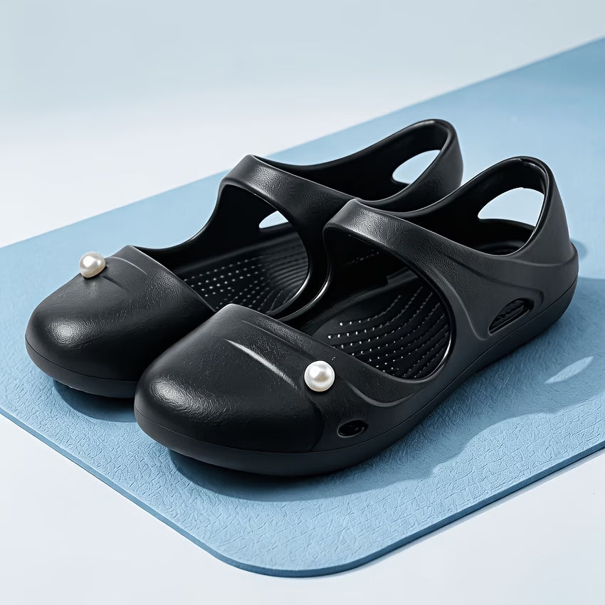 Women's Pearl Accent Summer Slides