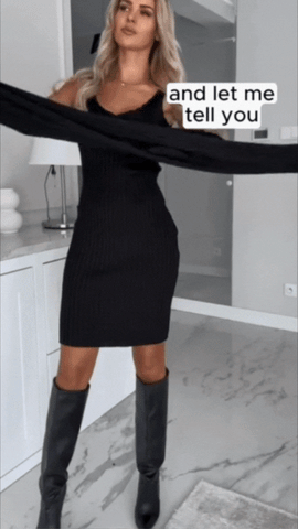 Women’s Knitted Jumper And Strappy Midi Dress Set