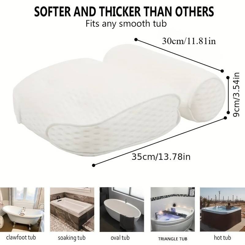 Bath Neck and Back Support Cushion